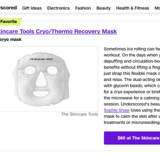 EDITORS FAVOURITE: The Skincare Tools Cyro/Thermo Recovery Mask