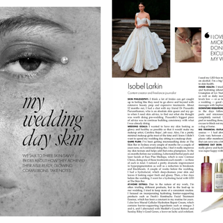 FEATURED IN: ELLE Australia Bridal Skincare Secrets: How Isobel Larkin Achieved Her Wedding Day Glow
